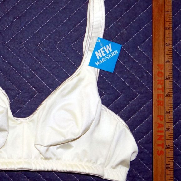 Warner's 2007 Pure Brilliance Wire Free Soft Cup Bra 38B - Ivory - NEW With Tags - Picture 4 of 9